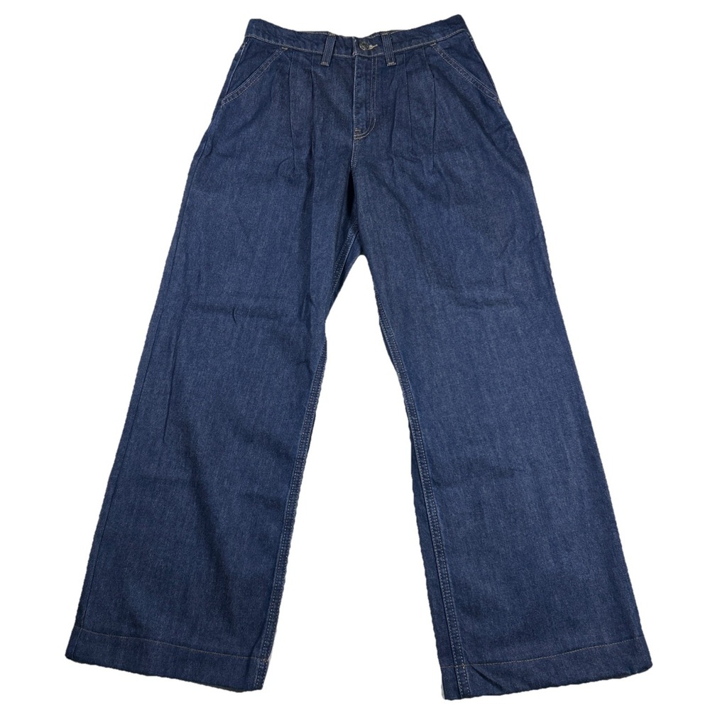 Ariat Real Denim Ultra High Rise Wide Leg Jean Womens 26R Pleated